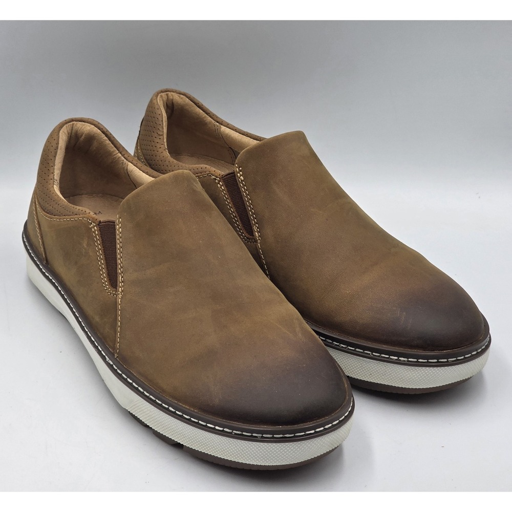 Johnston & Murphy McGuffey Lug Waterproof Slip On Loafers Men's 8.5M Brown